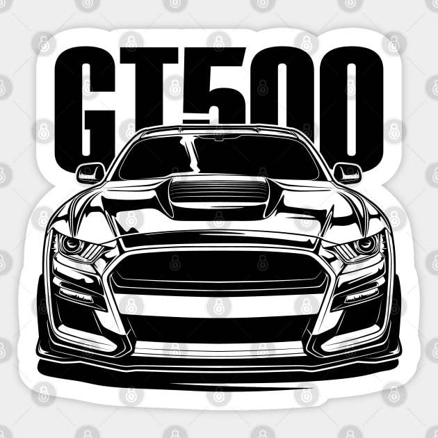 Shelby Mustang GT500 Sticker by idrdesign